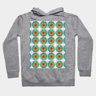 OM - Chakra Mandala - Rainbow - Charm Pattern Hoodie